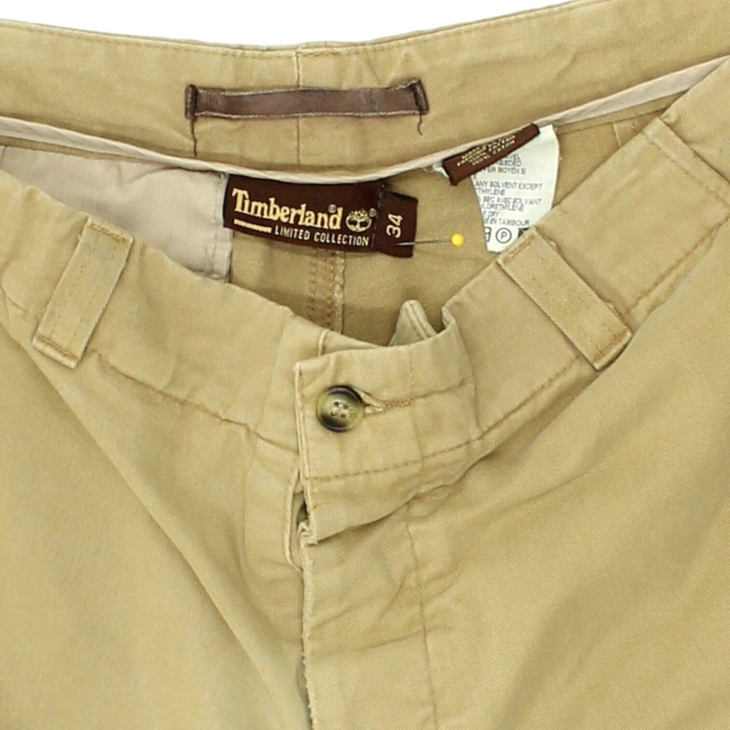 Timberland Mens Beige Heavy Cotton Chino Trousers | Vintage Retro VTG | Vintage Messina Hembry | Thrift | Second-Hand Messina Hembry | Used Clothing | Messina Hembry 