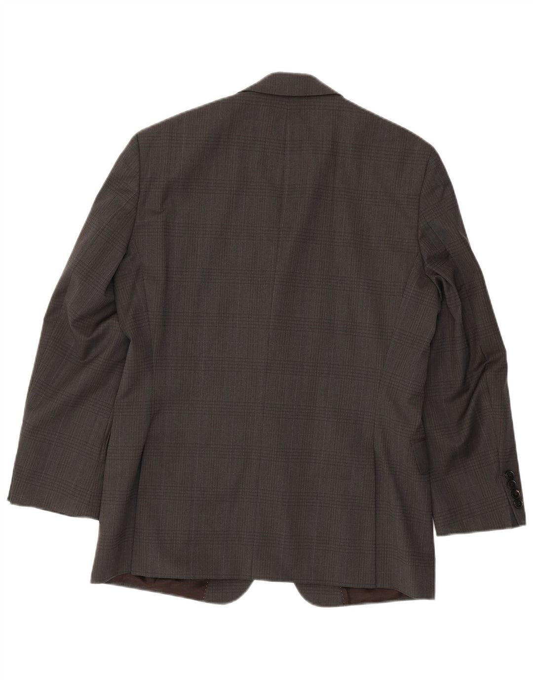 Hugo Boss Mens 2 Button Blazer Jacket EU 48 Medium Grey Houndstooth