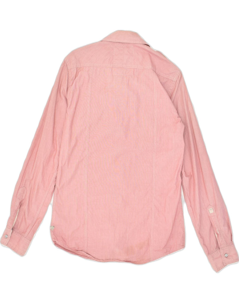 GUESS Mens Shirt XS Pink Cotton | Vintage Guess | Thrift | Second-Hand Guess | Used Clothing | Messina Hembry 