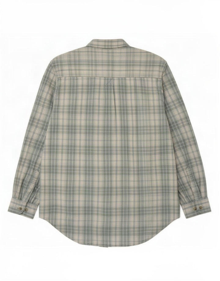 Timberland Mens Shirt Medium Blue Check Cotton