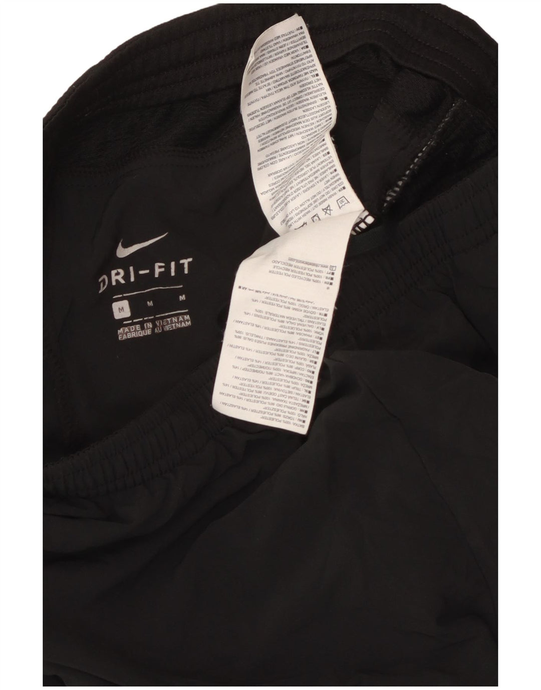 Nike Mens Dri Fit Tracksuit Trousers Joggers Medium Black Polyester