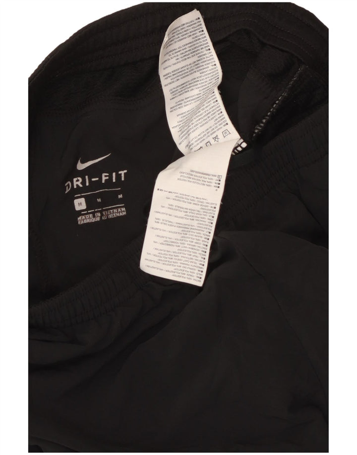 Nike Mens Dri Fit Tracksuit Trousers Joggers Medium Black Polyester
