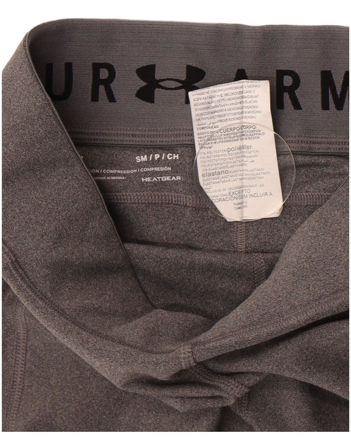 Under Armour Womens Capri Leggings UK 10 Small Grey Polyester