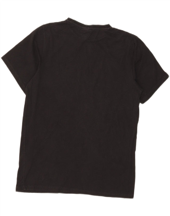 ELLESSE Womens T-Shirt Top UK 12 Medium Black