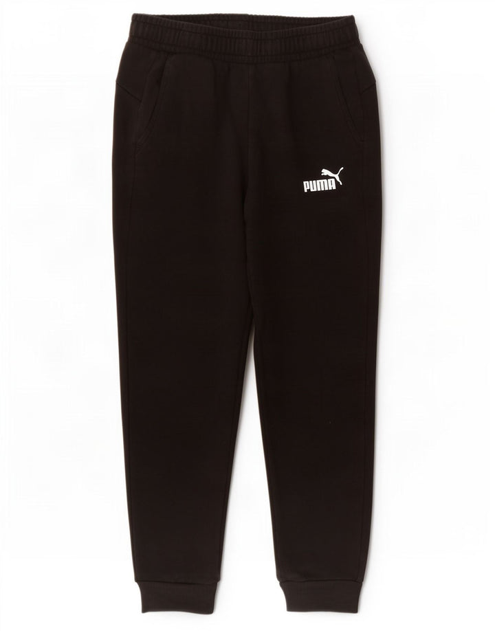 Puma Mens Tracksuit Trousers Joggers Medium Black Cotton