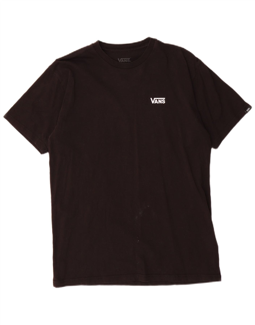 VANS Mens Classic Fit T-Shirt Top Medium Black Cotton