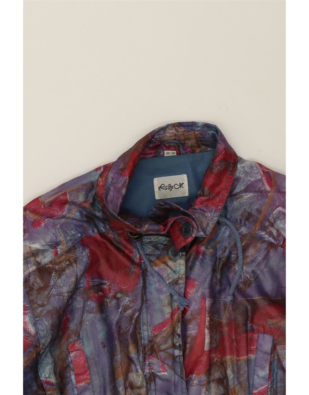 VINTAGE Womens Oversized Utility Jacket EU 36/38 Small Multicoloured Vintage Vintage and Second-Hand Vintage from Messina Hembry 
