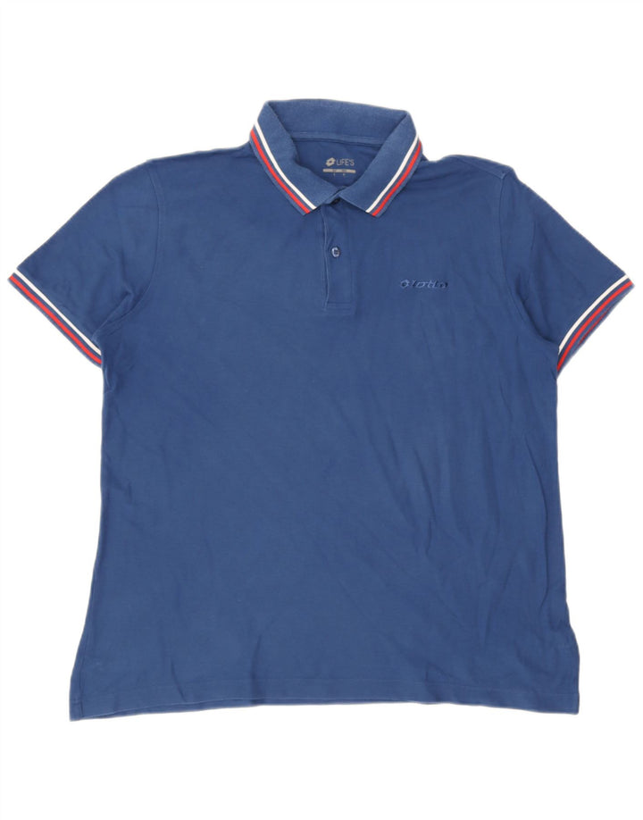 Lotto Mens Polo Shirt Large Blue