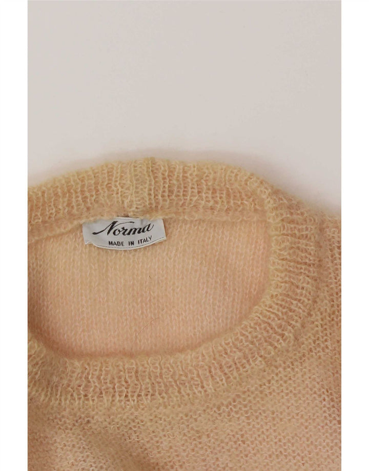Norma Womens Graphic Crew Neck Jumper Sweater IT 42 Medium Blue Colourblock