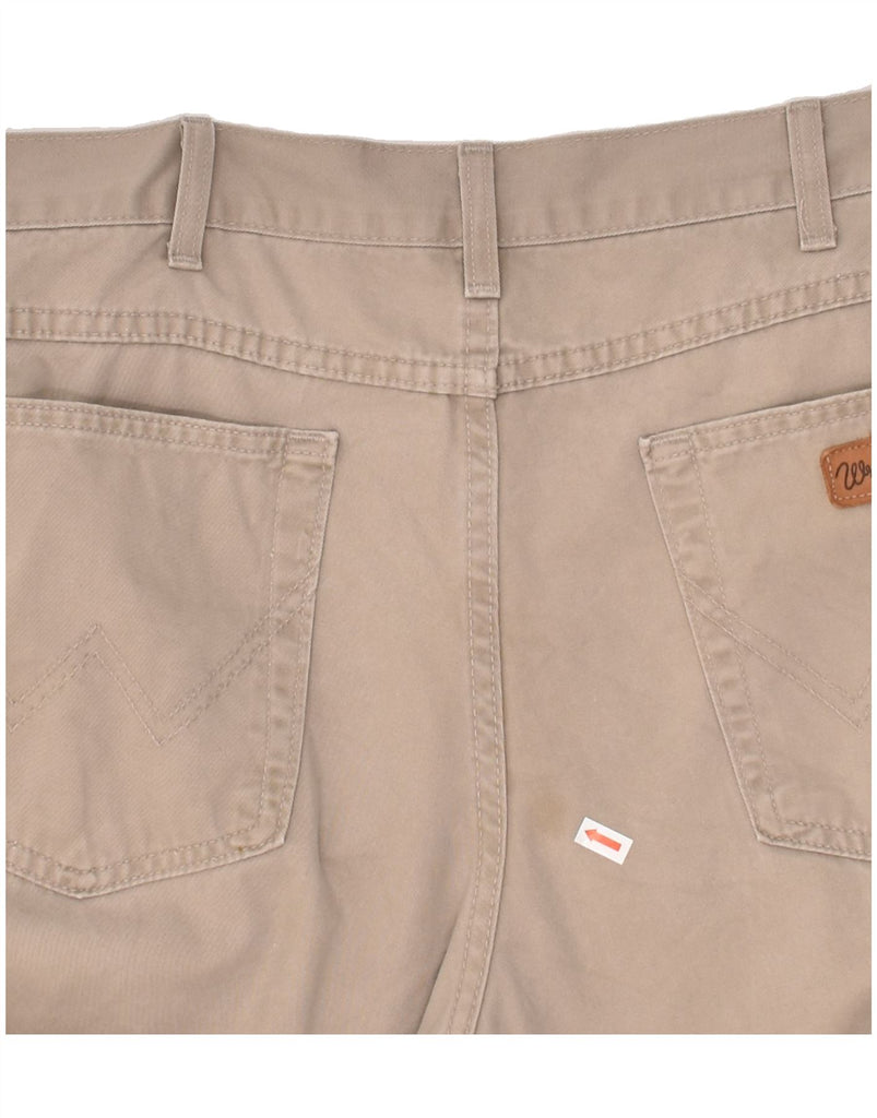 WRANGLER Mens Straight Casual Trousers W36 L32 Beige Cotton | Vintage Wrangler | Thrift | Second-Hand Wrangler | Used Clothing | Messina Hembry 