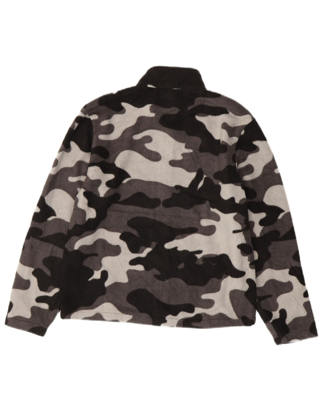 Eddie Bauer Boys Fleece Jacket 10-11 Years Medium Black Camouflage