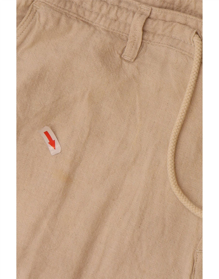 Zara Mens Chino Shorts XL W44  Beige Linen