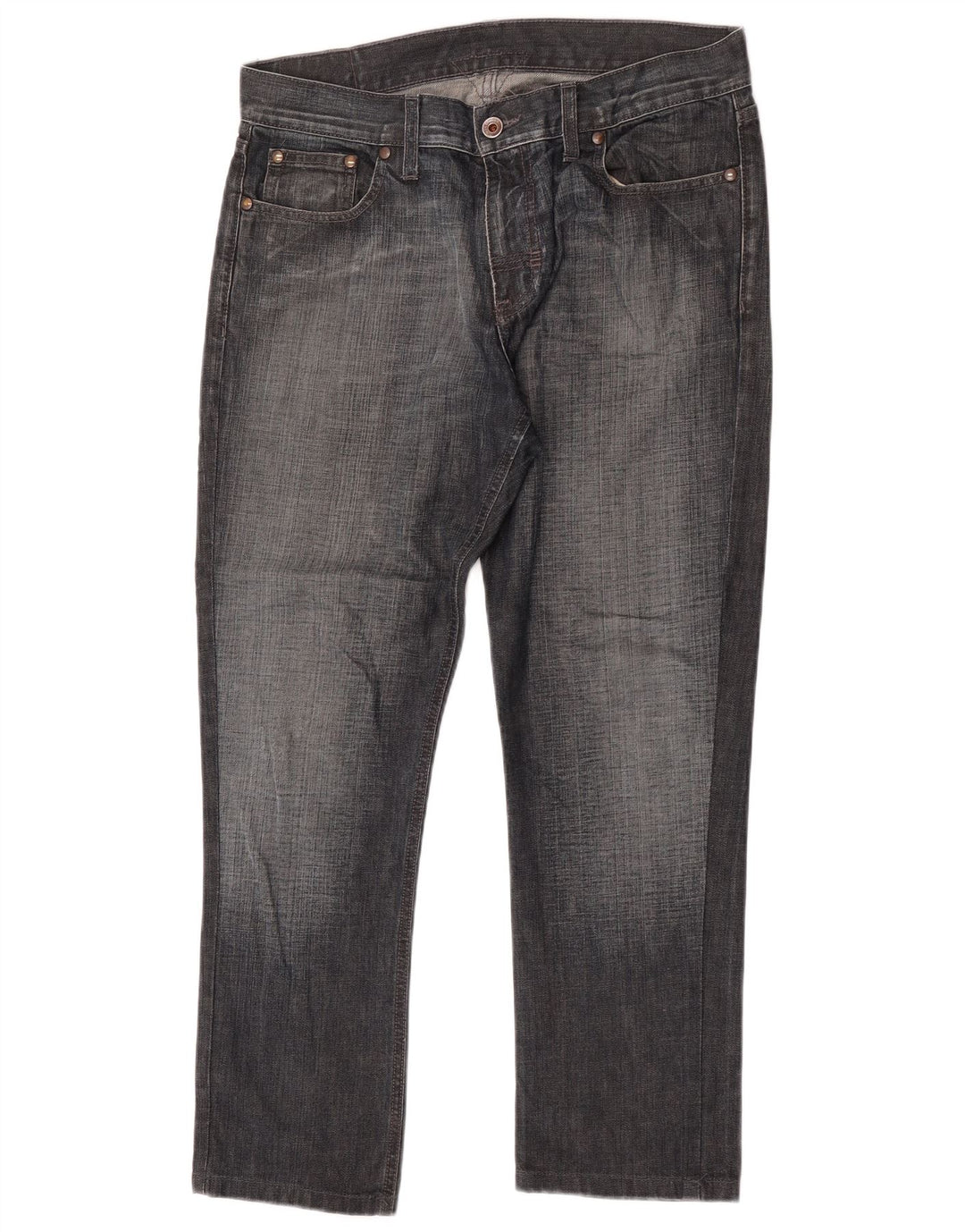 Meltin' Pot Mens Straight Jeans W34 L28 Blue Cotton