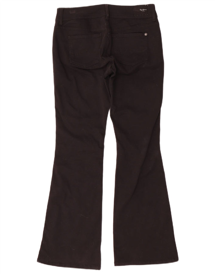 PEPE Jeans Womens Pimlico Mid Rise Flared W28 L30 Black Cotton