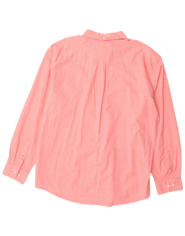 Tommy Hilfiger Mens Classic Fit Shirt 2XL Pink Cotton