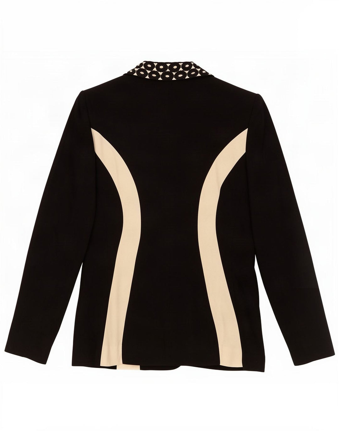 Rebecca Womens 1 Button Blazer Jacket IT 42 Medium Black Colourblock
