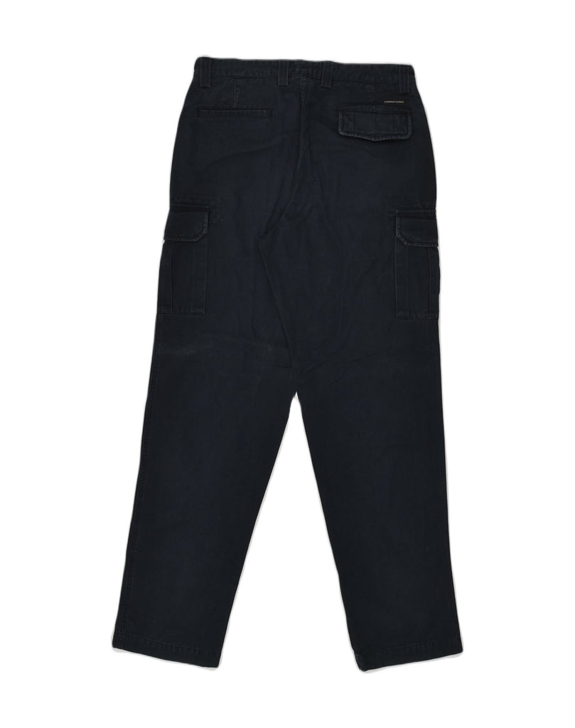 MARLBORO CLASSICS Mens Slim Cargo Trousers IT 50 Large W32 L34 Navy Blue | Vintage Marlboro Classics | Thrift | Second-Hand Marlboro Classics | Used Clothing | Messina Hembry 