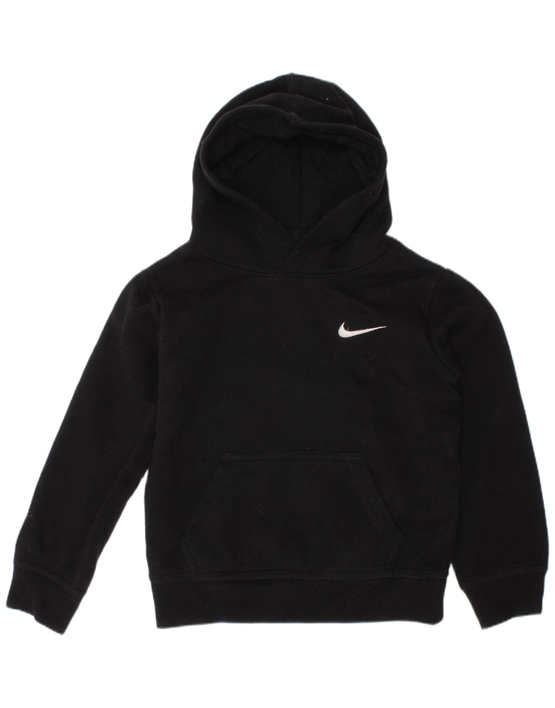 NIKE Boys Hoodie Jumper 3-4 Years XS Black Cotton
