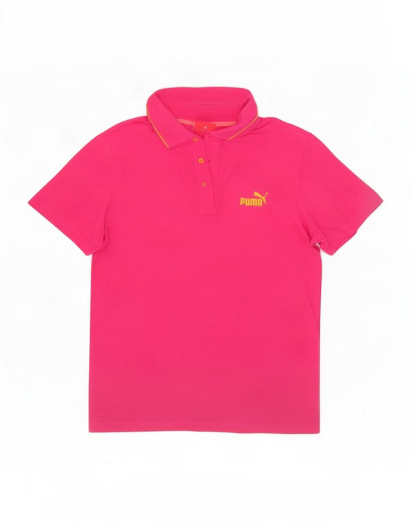 Puma Mens Polo Shirt Large Pink