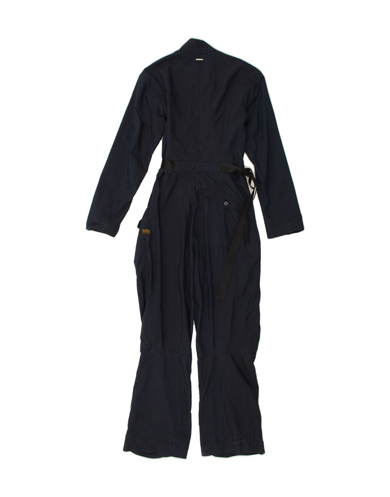 G-STAR Womens Long Sleeve Jumpsuit UK 6 XS W28 L27 Navy Blue Cotton | Vintage G-Star | Thrift | Second-Hand G-Star | Used Clothing | Messina Hembry 