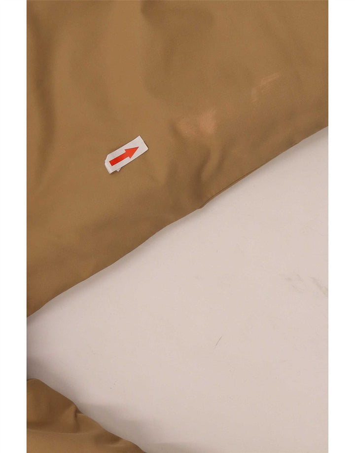 Champion Womens Hooded Windbreaker Jacket UK 14 Medium Beige Cotton