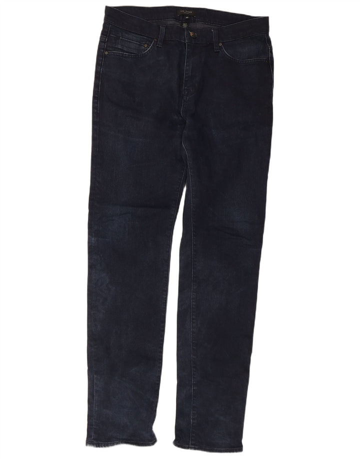 Ted Baker Mens Slim Jeans W32 L31 Navy Blue Cotton