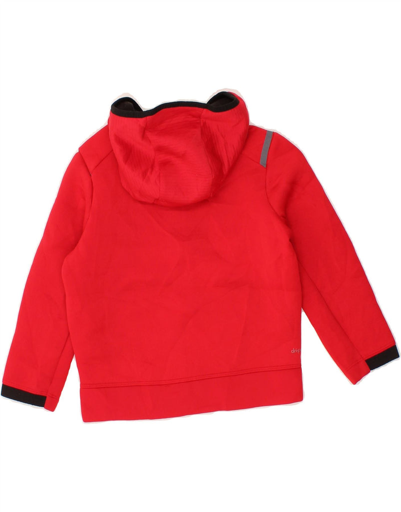 RUSSELL ATHLETIC Boys Zip Hoodie Sweater 4-5 Years XS  Red Polyester Vintage Russell Athletic and Second-Hand Russell Athletic from Messina Hembry 