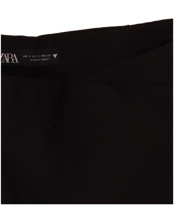 Zara Womens Casual Shorts Small W26  Black Polyester