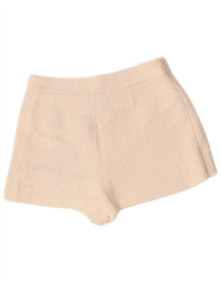 Zara Womens Casual Shorts Medium W28  White