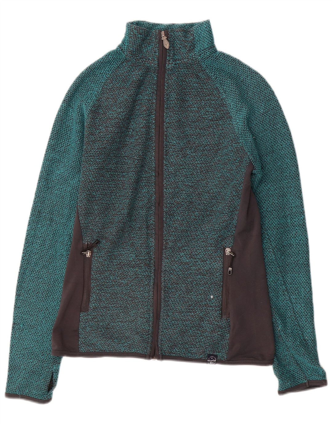 Weird Fish Womens Tracksuit Top Jacket UK 10 Small Blue Colourblock