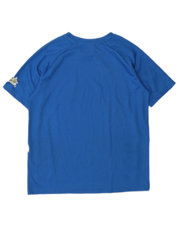 Puma Boys Italia Graphic T-Shirt Top 11-12 Years Blue Colourblock