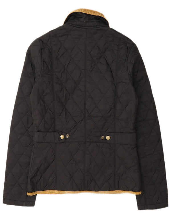 Barbour Womens Quilted Jacket UK 6 XS Grey Colourblock Polyamide