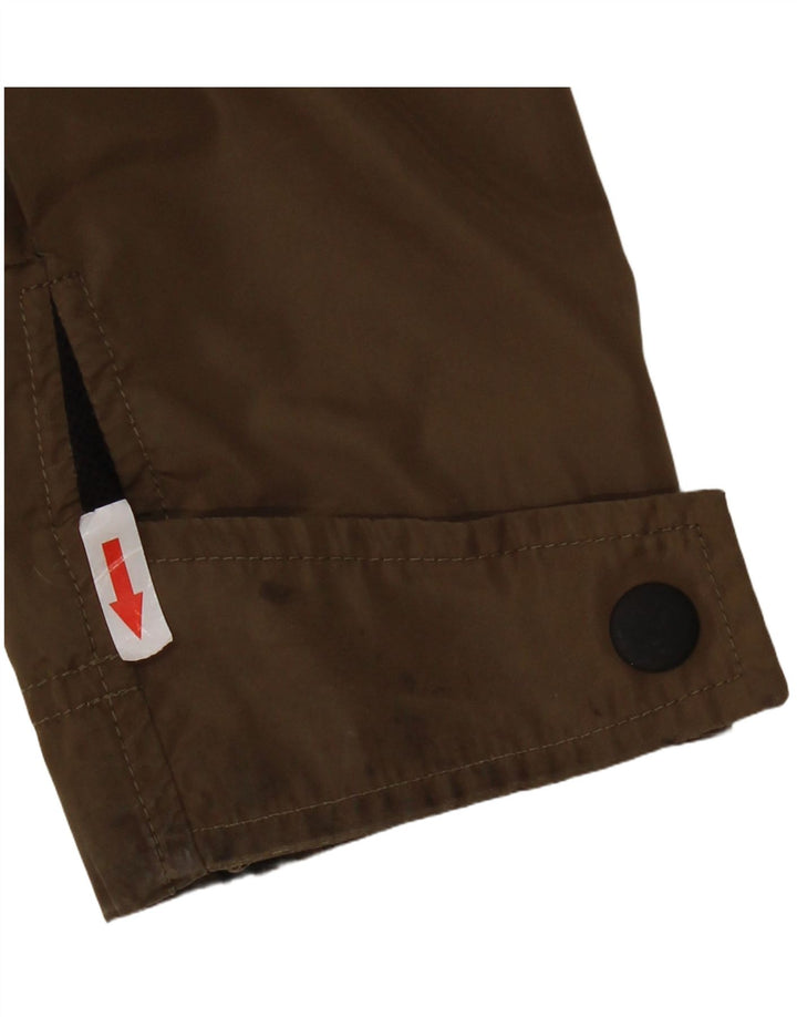 Superdry Womens Hooded Rain Jacket UK 14 Large Khaki Polyester