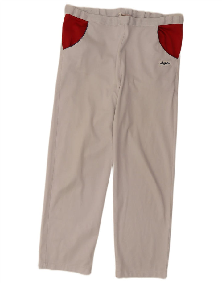 AUSTRALIAN L'ALPINA Womens Tracksuit Trousers IT 44 Medium Grey Colourblock