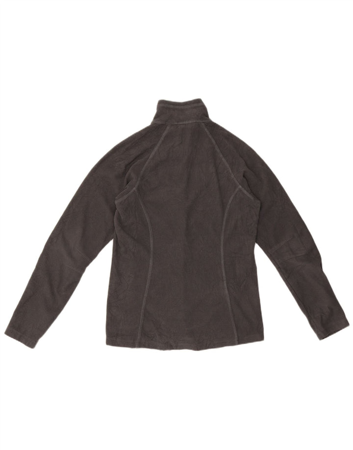 Eddie Bauer Womens Fleece Jacket UK 6 XS Black Polyester