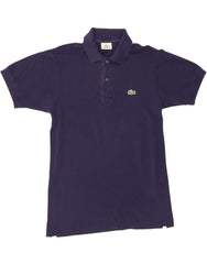 LACOSTE Mens Polo Shirt Size 2 XS Navy Blue Cotton