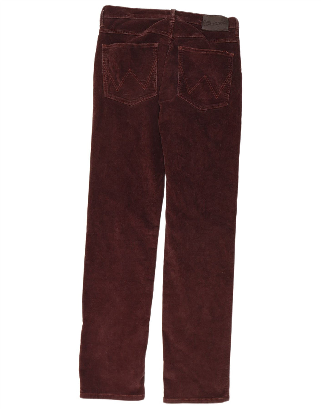 WRANGLER Mens Arizona Straight Corduroy Trousers W30 L34 Brown Cotton