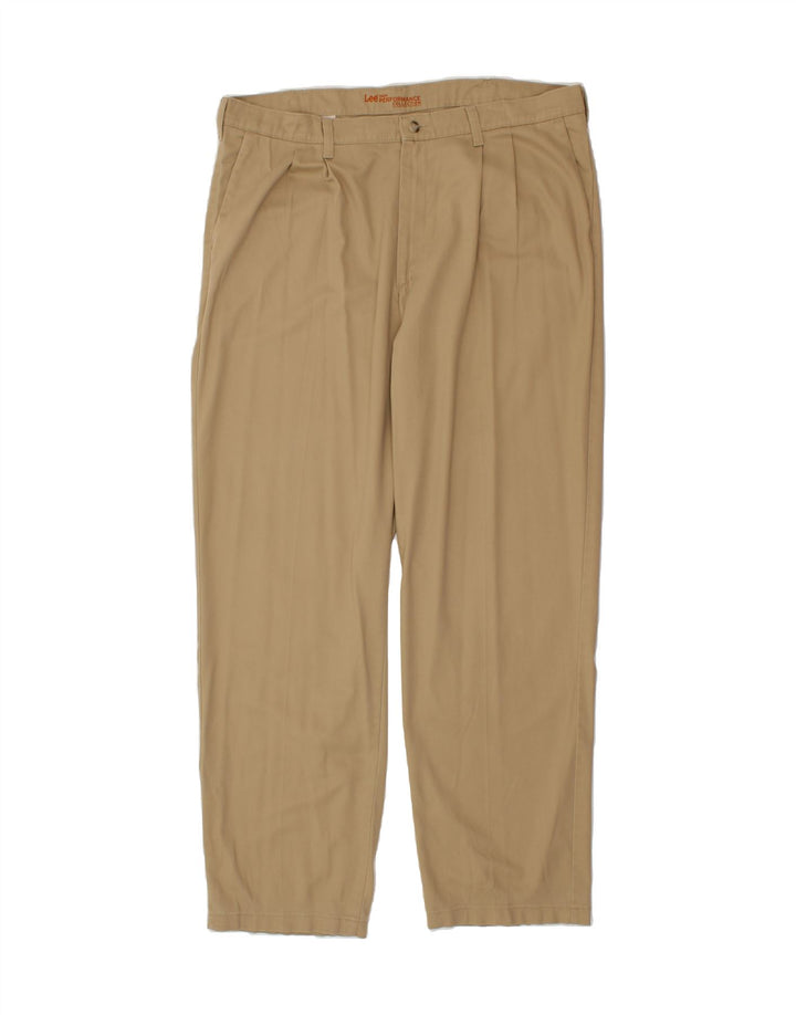 LEE Mens Pegged Chino Trousers W38 L34  Brown Cotton Vintage Lee and Second-Hand Lee from Messina Hembry 