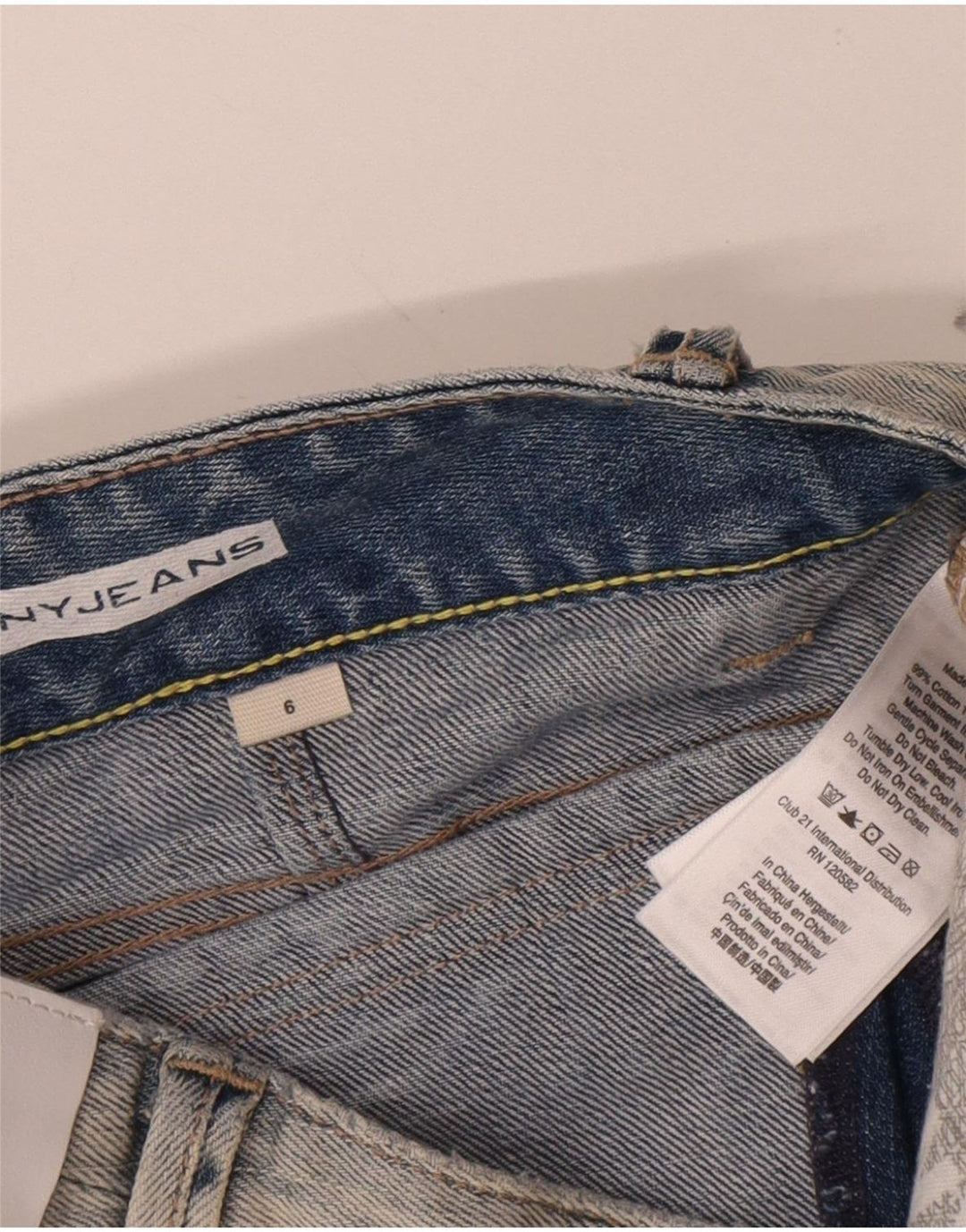 Dkny Womens Denim Shorts US 6 Medium W32 Blue Cotton