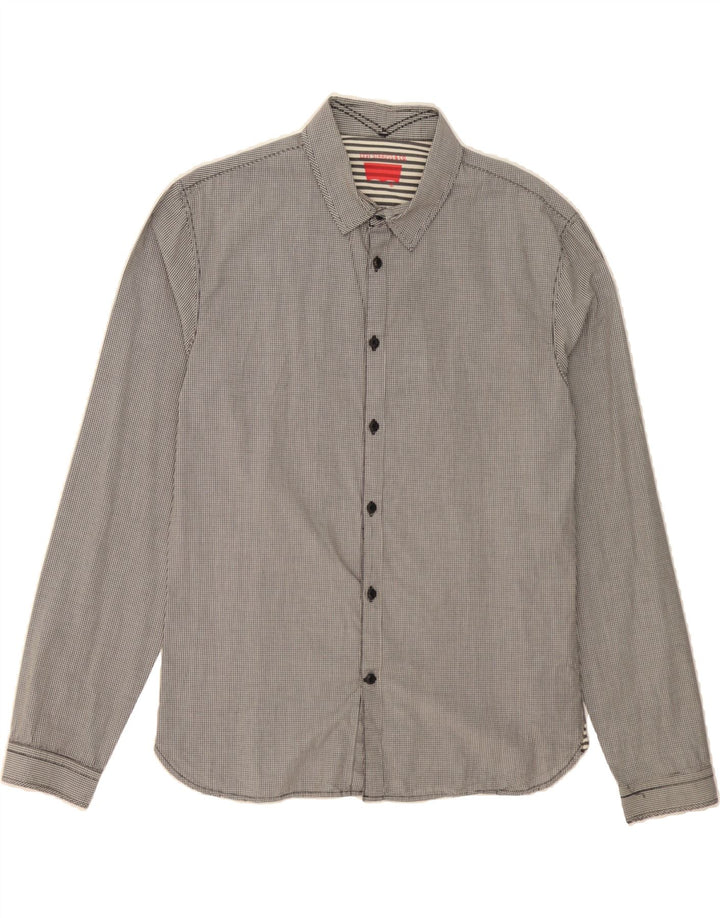 LEVI'S Boys Shirt 15-16 Years Large Black Gingham Cotton Vintage Levi's and Second-Hand Levi's from Messina Hembry 