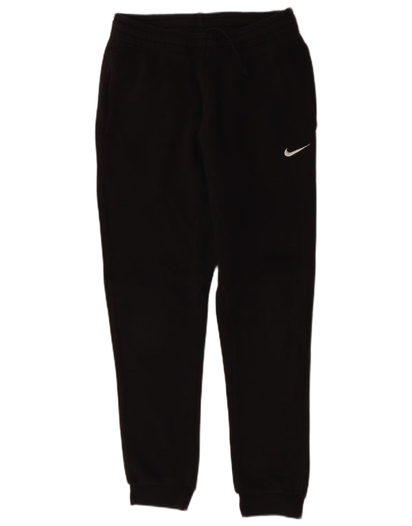 NIKE Mens Tracksuit Trousers Joggers Small  Black Cotton