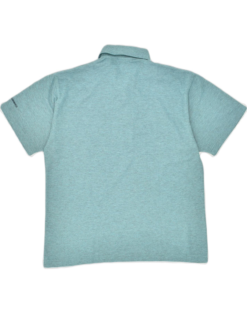 UMBRO Mens Polo Shirt Medium Turquoise Cotton | Vintage Umbro | Thrift | Second-Hand Umbro | Used Clothing | Messina Hembry 