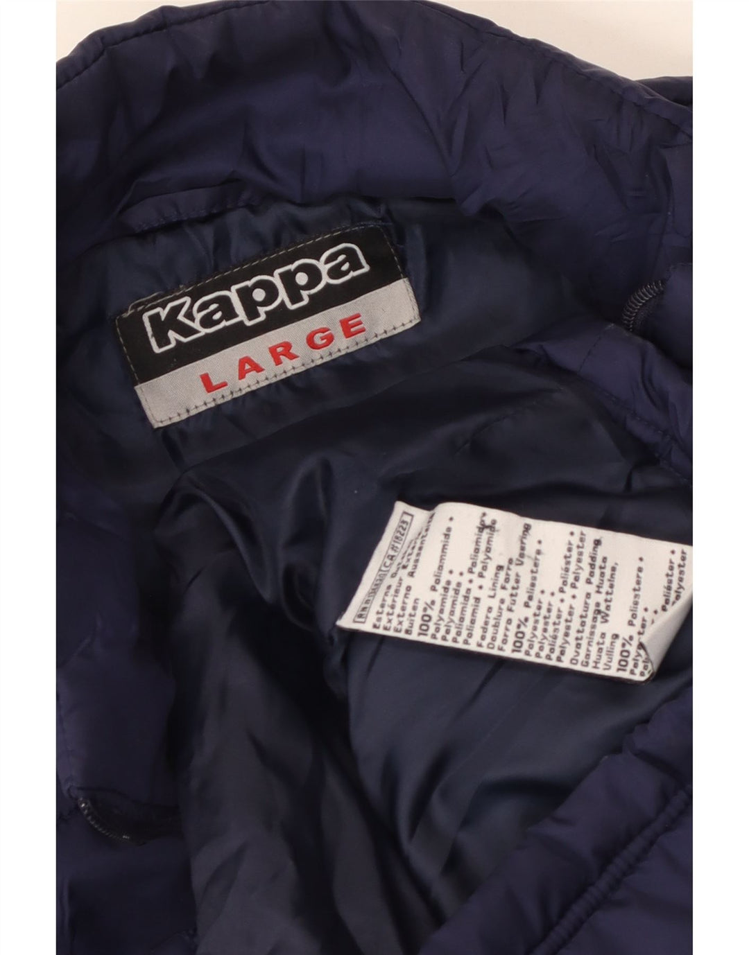 Kappa Mens Padded Gilet UK 40 Large Navy Blue Polyamide
