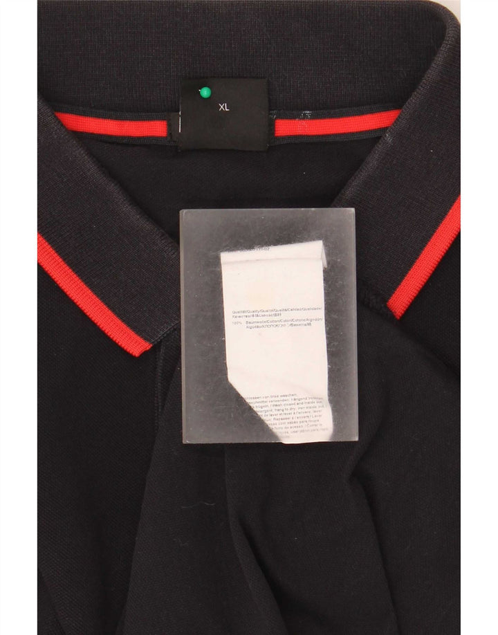 Hugo Boss Mens Polo Shirt XL Black Cotton