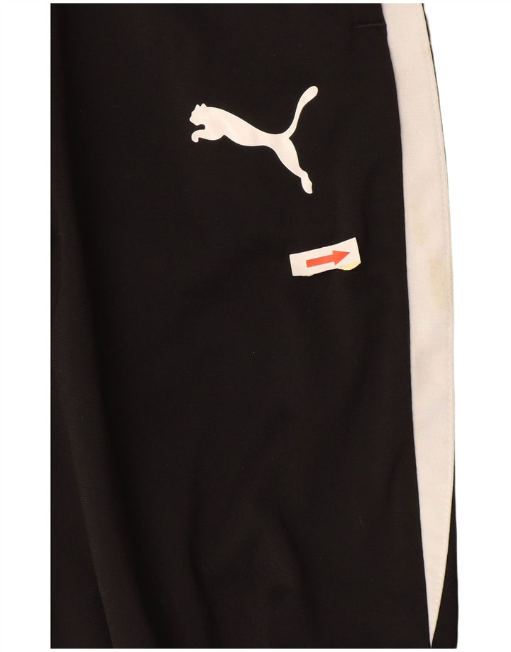 Puma Mens Tracksuit Trousers Joggers Small  Black Colourblock