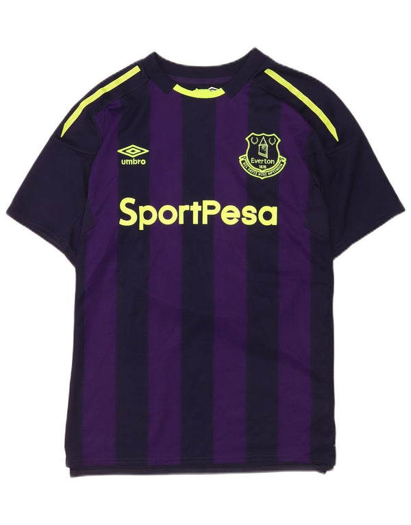 Umbro Mens Everton F.C. Graphic T-Shirt Top Medium Purple Striped Sports