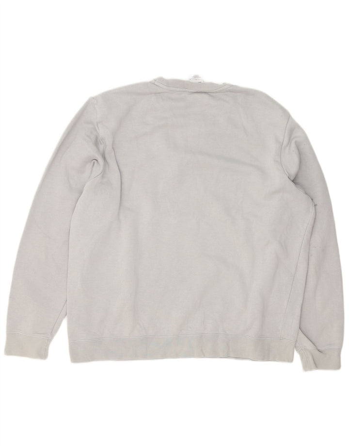 Nike Mens Graphic Sweatshirt Jumper Large Grey Colourblock Cotton