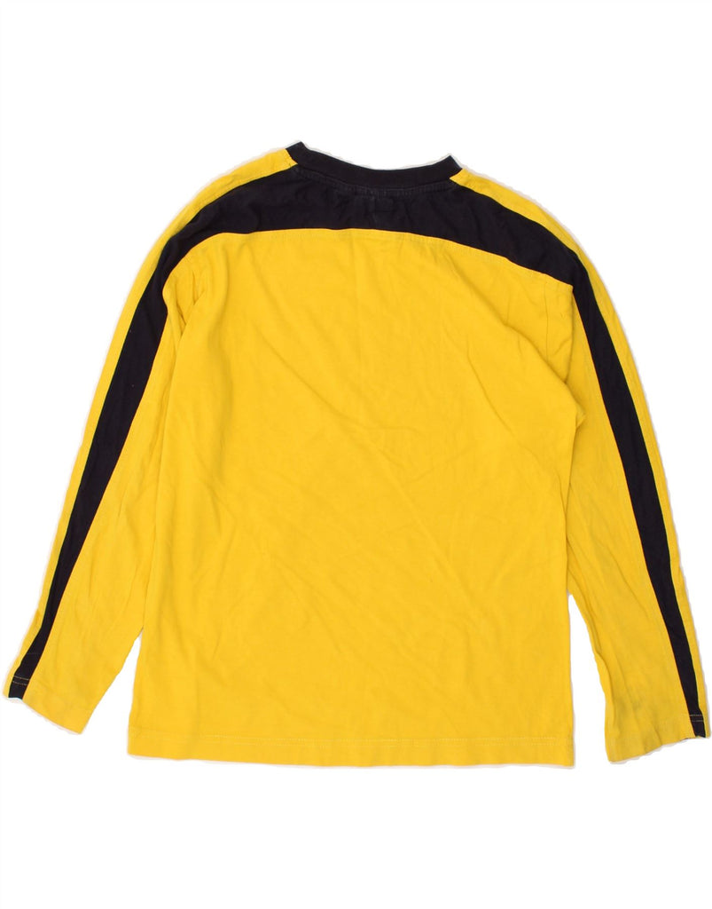 PUMA Boys Graphic Top Long Sleeve 11-12 Years Yellow Colourblock Cotton | Vintage Puma | Thrift | Second-Hand Puma | Used Clothing | Messina Hembry 