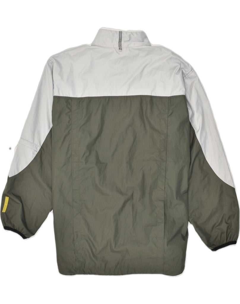 STARTER Mens Oversized Rain Jacket UK 40 Large Green Colourblock Polyester | Vintage Starter | Thrift | Second-Hand Starter | Used Clothing | Messina Hembry 