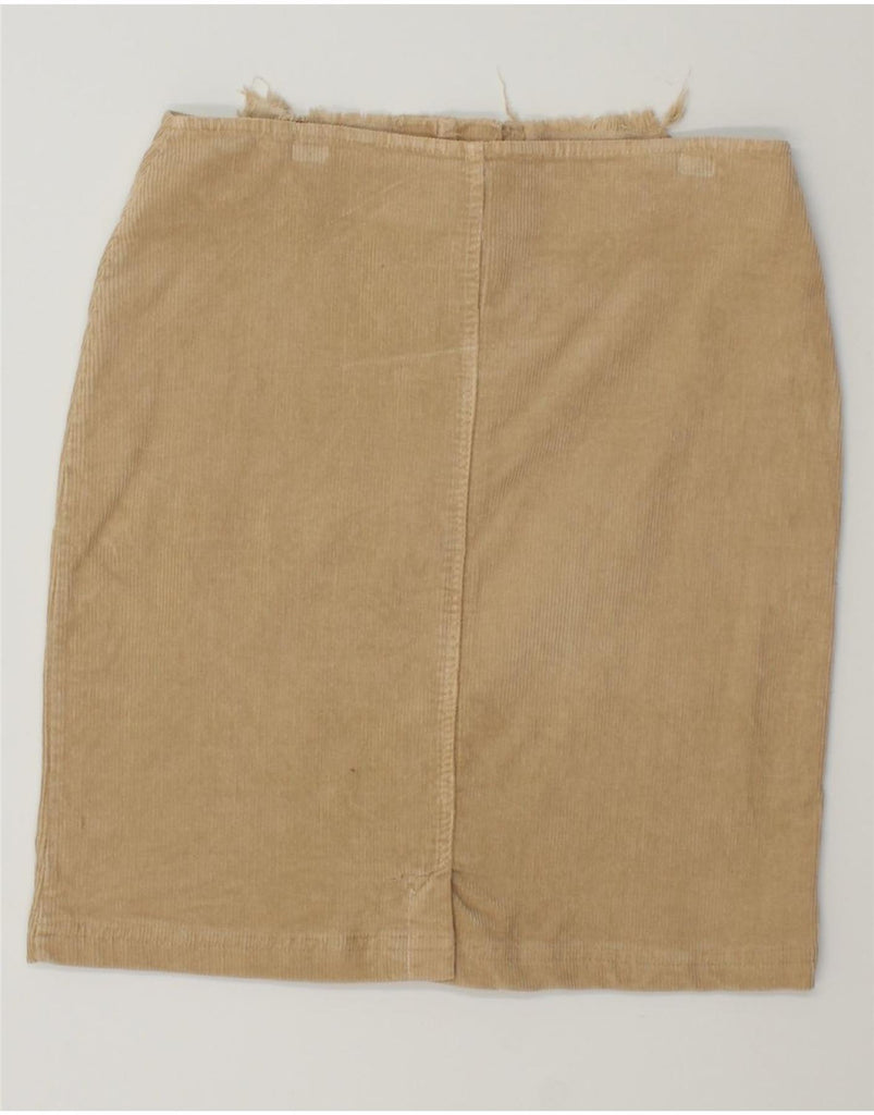 BLINK Womens Scarlet Corduroy Skirt EU 42 Large W32  Beige Vintage Blink and Second-Hand Blink from Messina Hembry 